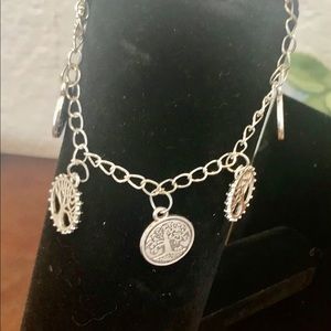 🎁 Tree Life Silver Style Charm Bracelet jewelry